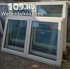 Bontott műanyag ablak 2 szárnyas kivitel 160x125-ös méret